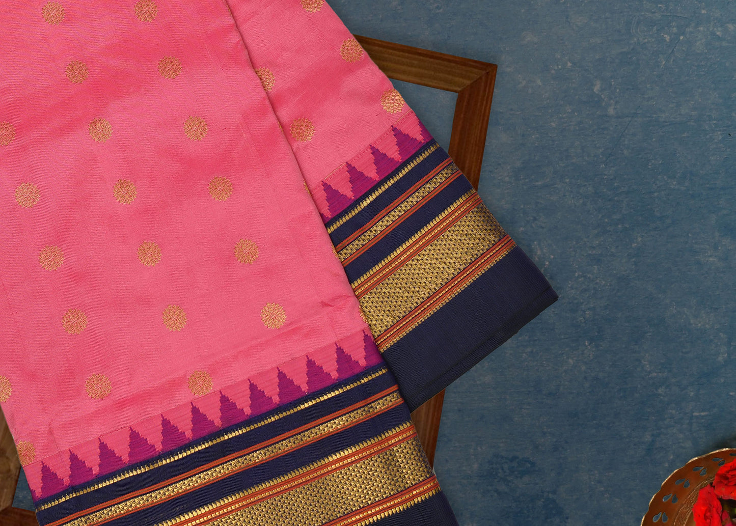 Handloom Handwoven Pure Silk Magenta Saree